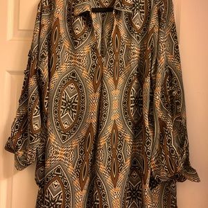 Fashionable Print Blouse